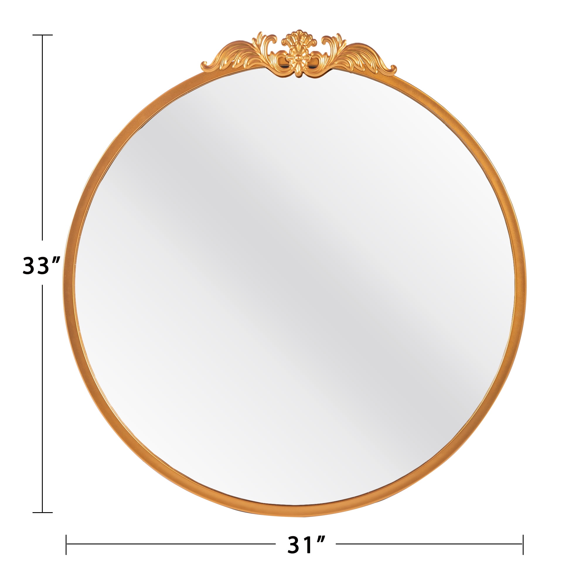 Gold Small Round Mirror – Yanni Custom