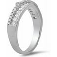 thumbnail image 2 of 925 Sterling Silver Baguette-cut Diamond Cubic Zirconia Ring | Engagement Ring, Wedding Rings for Women, 2 of 8