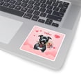 thumbnail image 3 of Happy Valentine's Day Pitbull holding flowers Vinyl Sticker Terrier Dog Lover Waterproof Decal Art Decor - 03005, 3 of 5