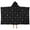 Black White Star, variant on Black White Star Moon Planet Comet Pattern Hooded Bath Towel，50"x30" for Ages 3 To 12 Kids, Quick Dry Lightweight Soft Microfiber Hood Beach Towel Cover Up for Kids