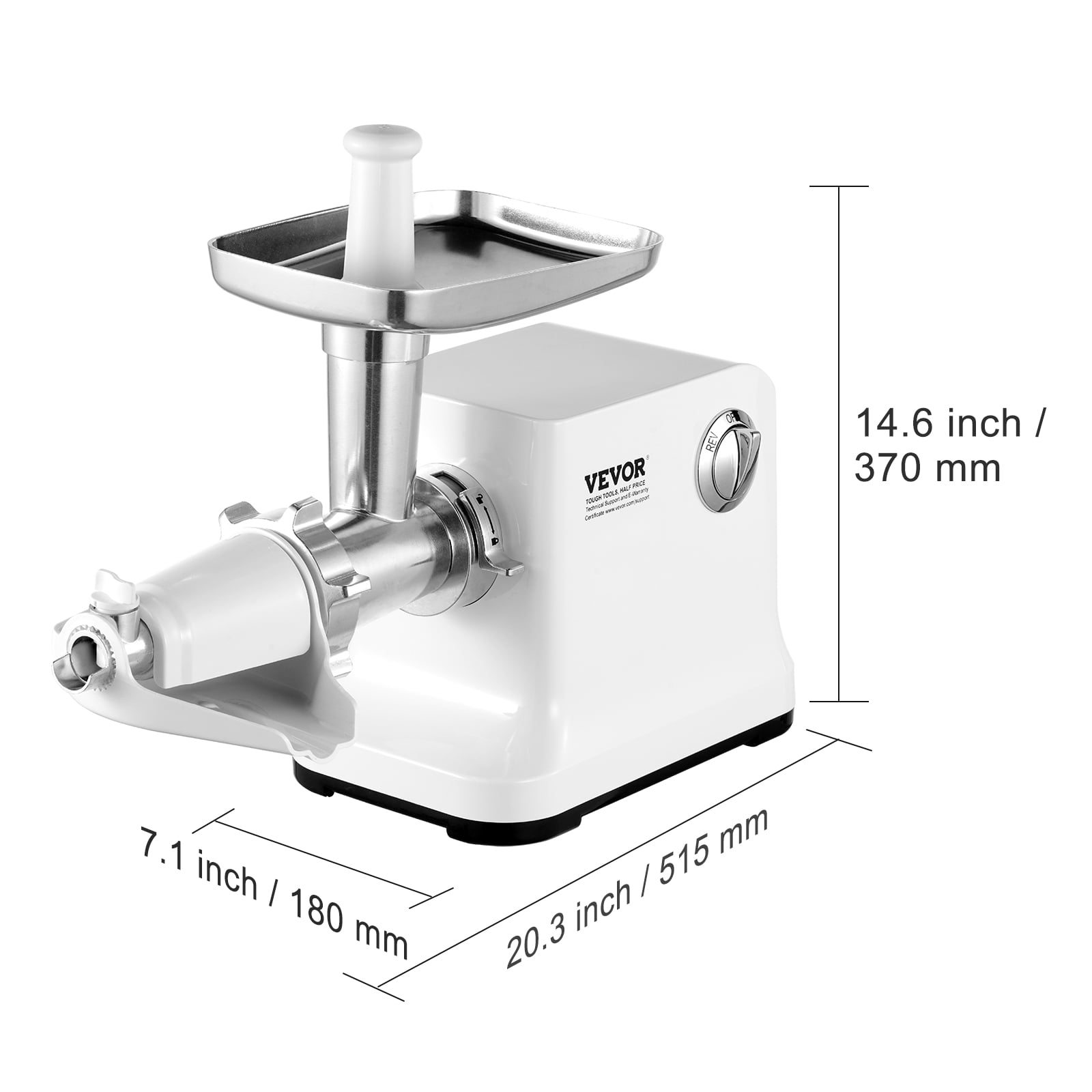 VEVOR Electric Tomato Strainer, 700W Tomato Sauce Maker Machine, 5.5 LBS/Min Food Strainer and Sauce Maker, Pure Copper Motor Food Mill with Reverse Function for Tomato Strawberry Blueberry Sauce