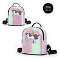 thumbnail image 3 of Bolsa Mochila de lentejuelas con purpurina, mochilas de hombro de viaje con diseño de caballo de dibujos animados para niñas Tmvgtek Para Estrenar, 3 of 8