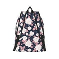 thumbnail image 7 of Geaub leaves flower durable canvas backpack: stylish, lightweight, and spacious with adjustable straps, 7 of 7