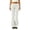 White -AI09, variant on Inglocry Fold Over Lounge Pants for Women Y2K Low Rise Wide Leg Yoga Sweatpants Stretchy Foldover Pants Workout Bottoms Brown L