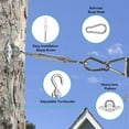 thumbnail image 5 of Square & Rectangle Sun Shade Sail Canopy Awning Installation 24 PC Hardware Kits, 48 Ft (12 Ft x 4) Cable Wire Ropes D, 5 of 5