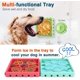 thumbnail image 5 of Cuenco interactivo para perros Cuenco de comida de alimentación lenta Cuenco ecológico con ventosa para perros Gatos Baño Lavado Ducha Entrenamiento Distracción Más interactivo Ormromra LL-1685, 5 of 6