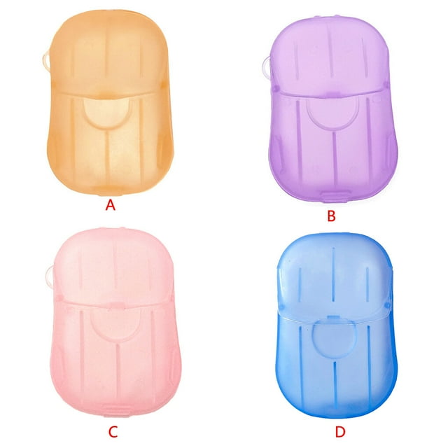 20pcs/Box Disposable Soap Paper Flakes Washing Cleaning Hand Bath Travel Scented Slice Sheets