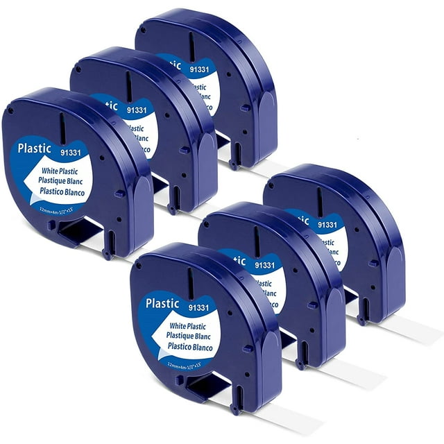 Letratag Tape Replacement for Dymo Plastic Label Tape