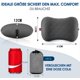 thumbnail image 2 of Almohada inflable de viaje para acampar Hikenture con funda de cojín extraíble, almohada ergonómica, almohada cervical cómoda para viajes/exteriores, almohada inflable de viaje, 2 of 5