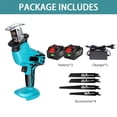thumbnail image 2 of 18V Cordless Electric Reciprocating Saw Portable Variable Speed Metal Wood PVC Cutting Tool for 18V Battery, 2 of 7