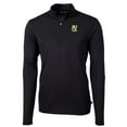 thumbnail image 2 of Men's Cutter & Buck Black XULA Gold Big & Tall Virtue Eco Pique Recycled Quarter-Zip Pullover Top, 2 of 3