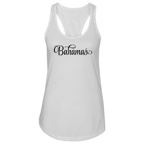 Bahamas Cursive  Tank Women -Image by Shutterstock, Female x-Large