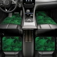 thumbnail image 5 of Balery Green Leave Fern Pattern 4-Piece Floor Mats, Heavy-Duty Rubber Liners, Anti-Slip Design, All-Season Automotive Protection, Vehicles, Cars, Trucks, and SUVs, 5 of 5