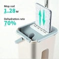thumbnail image 2 of Floor 360 Degree Rotation Telescopic Handle Self-Cleaning Flat Mop with Microfibre Pads and Cleaning, 2 of 5