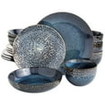 thumbnail image 1 of Gibson Elite Matisse 16 Piece Double Bowl Dinnerware Set, Cobalt, Stoneware, 1 of 8