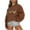 Brown, variant on WXLWZYWL Halloween Sweatshirt for Women Oversized Crewneck Pullover Graphic Long Sleeve Top Cute Y2k Loose Fit