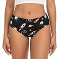 thumbnail image 1 of Fotbe Space Rocket Calzones Estampados para Mujer – Ropa Interior de Algodón, Cómoda, Suave y Elástica-Small, 1 of 6