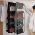 thumbnail image 6 of 6/8 Pockets Storage Bag Double-sided Transparent for Handbag Purse Organizer,Dust-Proof Wardrobe Closet Bag Hanging Holder, 6 of 10
