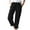 Black, variant on Viikei Cargo Pants Women Linen Pants Women Summer Wide Leg Pants for Women Women Casual Solid Color Pockets Elastic Waist Comfortable Straight Pants