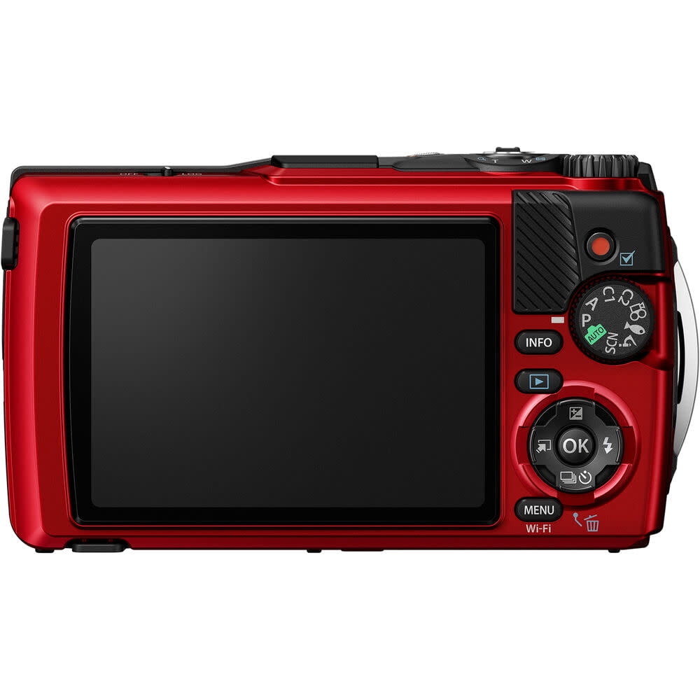 OM SYSTEM TG-7 Tough Red Digital (Red), Olympus Camera