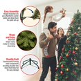 thumbnail image 3 of National Tree Company Artificial Christmas Tree, Green, North Valley Spruce, Includes Stand, 6.5 Feet, 3 of 4