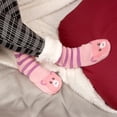 thumbnail image 5 of BambooMN Thermal Fleece Lined Sock, Pink Pig - 1 Pair, 5 of 7