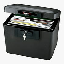 SentrySafe 1170 Fire-Resistant Box Safe with Key Lock, 0.61 Cu. ft., Black