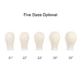 thumbnail image 3 of 21" Cork Canvas Block Head Mannequin Head Wig Display Styling Head Manikin Canvas Head, 3 of 8