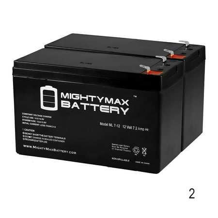 12V 7.2AH Battery for Razor Ground Force Drifter Go Kart - 2 (Best Price On Golf Cart Batteries)