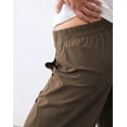 thumbnail image 5 of UZMOG Pants for Women, Barrel Pants Women Elastic Waist Tapered Leg Baggy Mid Rise Travel Work Casual Trousers Lounge Pants with Pockets, 5 of 7