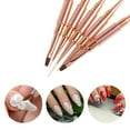 thumbnail image 3 of Unique Bargains 1 Set Double-Ended Nail Art Brushes Kit for Nail Design Gold Tone, 3 of 6