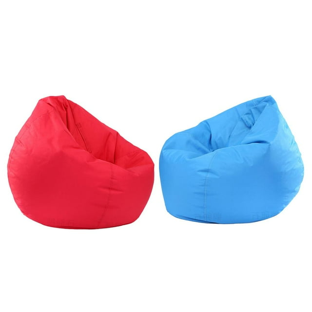 2x de bolsa de frijoles impermeables rojo y Juguetes de peluche Almacenamiento de yotijar Funda impermeable para puf