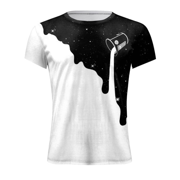 NaWent Men's Graphic T-shirts Clearance Men's Summer Neckline 3D