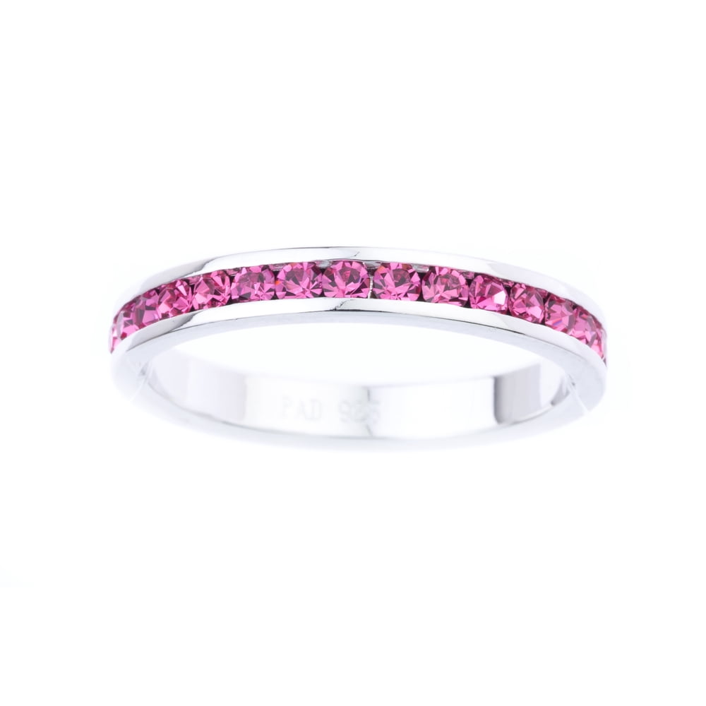 swarovski crystal birthstone rings