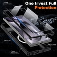 thumbnail image 4 of for Samsung Galaxy S24 Ultra Case with Glass Screen Protector, Camara Lens Protector, Compatible with Magsafe, Militaty Grade Hard Protective Cover for Galaxy S24 Ultra, 6.8 inch, Black, 4 of 14