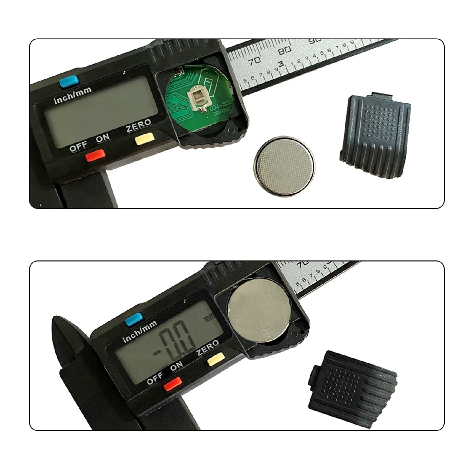 150mm 0.1mm Digital Caliper Electronic Vernier Caliper Jaw Long Plastic Digital Caliper Micromete DIY Measuring Tools ,Accurate Measurement
