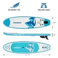 Famistar 10'10" Inflatable Stand Up Paddle Board SUP w/ 3 Fins