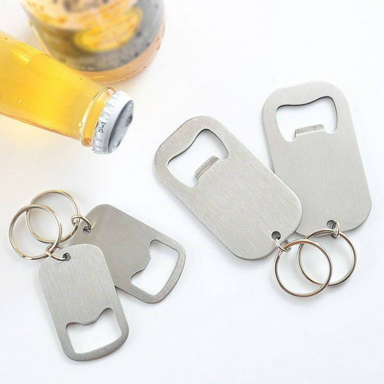 High quality funny aluminum beer bottle can opener keychain