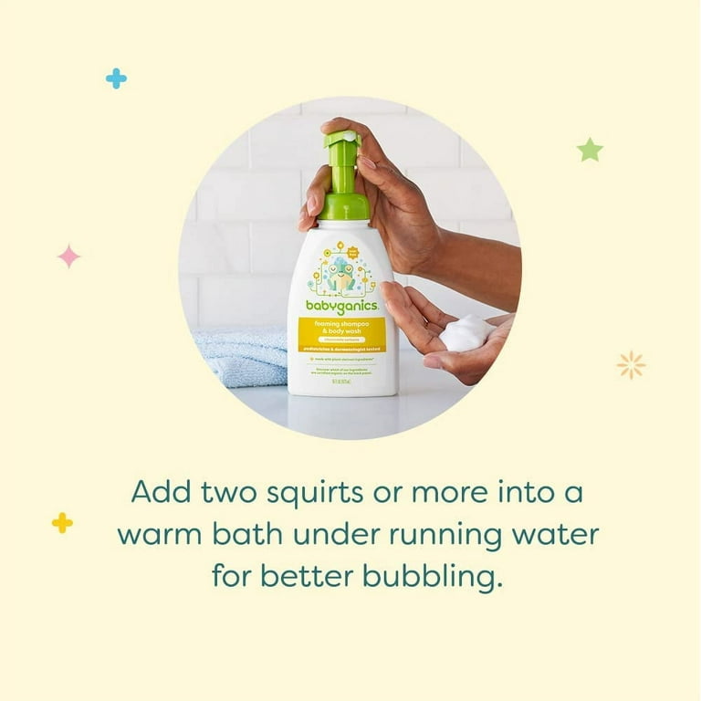 Pack 3 Babyganics Baby Shampoo Body Wash Pump Bottle Fragrance Free Packaging May Vary 16 Fl Oz