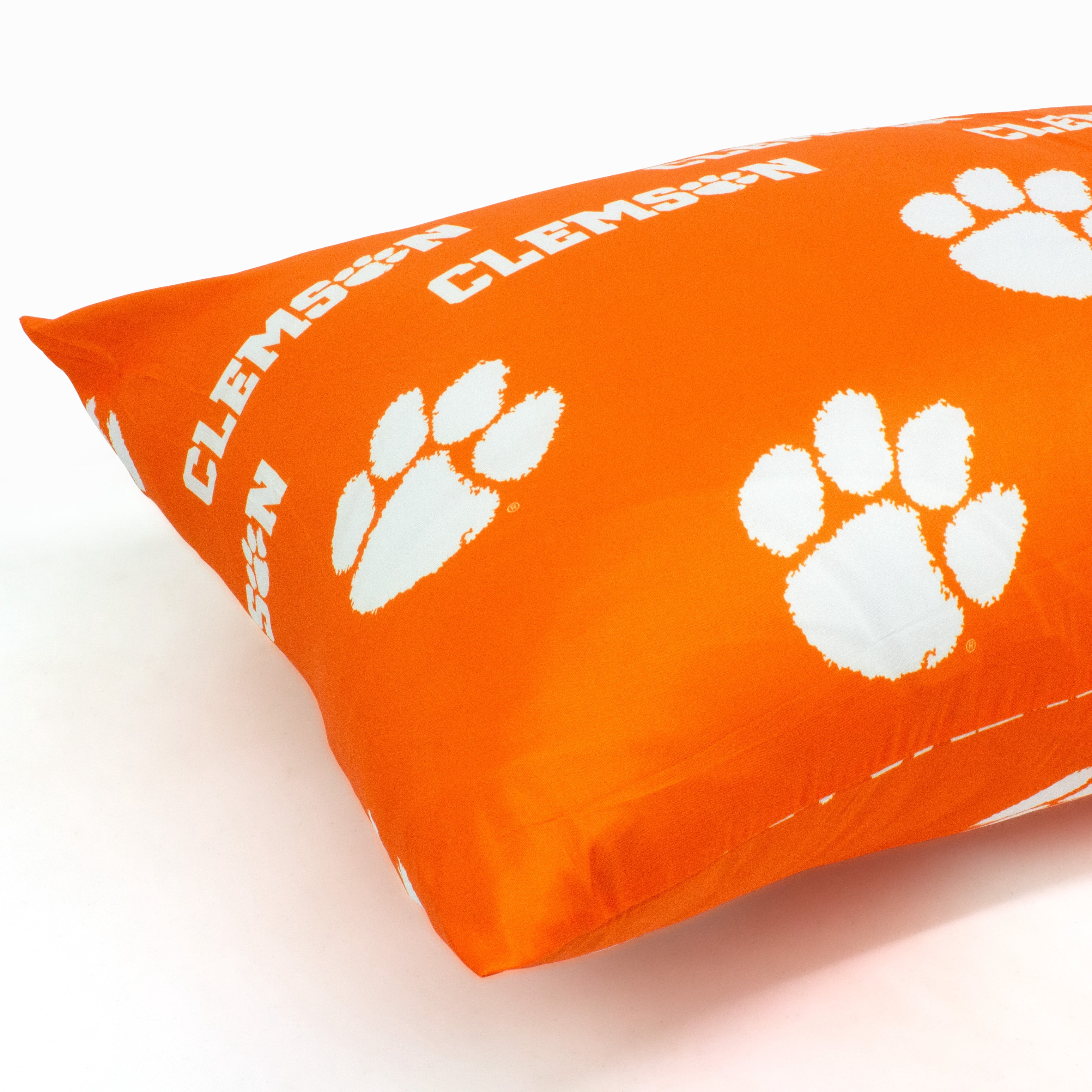 Clemson Tigers Pillowcase Pair, Standard, 20" x 30" (2 Standard Pillowcases)