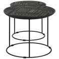 thumbnail image 5 of 2-Piece Round Mango Wood Nesting Tables / Versatile for Different Spaces, 5 of 5