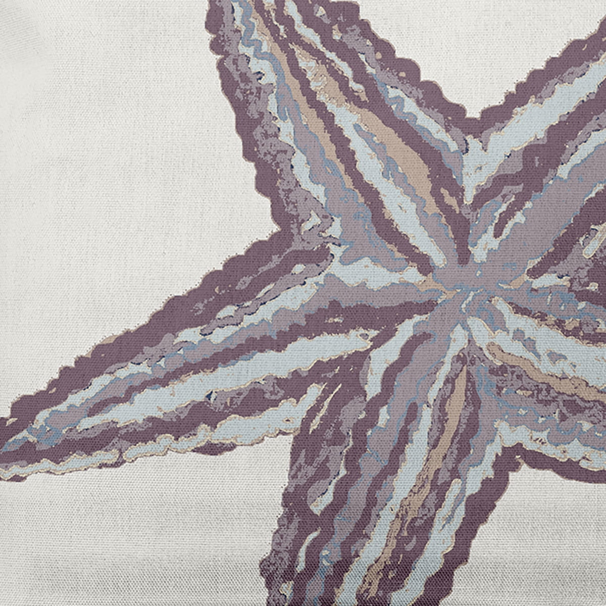 Simply Daisy 18" x 18" Large Starfish Nautical Indoor/Outdoor Throw Pillow