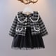thumbnail image 2 of Vestido Para Niñas, Ropa Para Niñas Pequeñas, Conjunto De Falda A Cuadros Para Niños Pequeños, Chaqueta De Manga Larga, Abrigo, Vestido De Fiesta Negro Odeerbi LM103-4507, 2 of 5