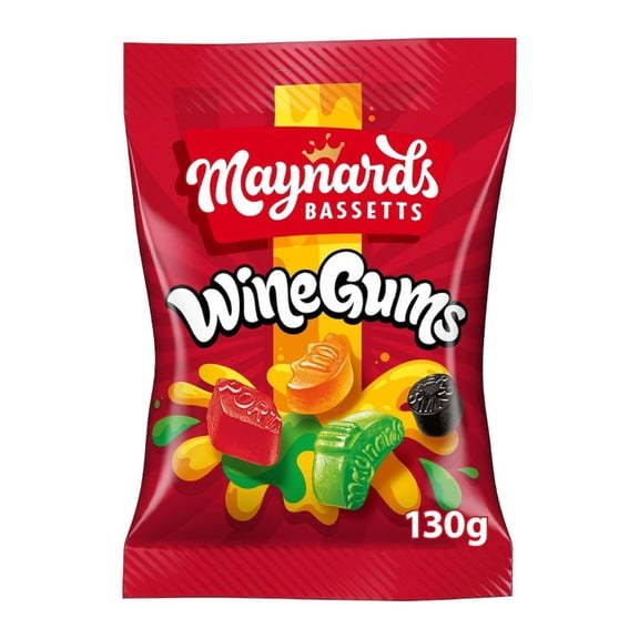 Maynards Wine Gums Bag 130g (Pack of 3)