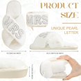 thumbnail image 3 of Zapatillas Xtinmee con inicial de boda personalizada para novia MRS, 3 of 6