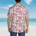 thumbnail image 6 of Xecao Kawaii Pig print Hawaiian shirt - a stylish short-sleeve button-down for men, perfect for casual beach and tropical outings., 6 of 9