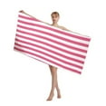thumbnail image 4 of Beach Towel,Microfiber Beach Towel,Striped Beach Towel-Thin Quick Dry Bath Towel Printed Polyester Absorbent Printed Bath Towel for Swimming Pool,Yoga,Travel 55.1x27.56 inch, 4 of 8