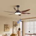 thumbnail image 5 of 2 Pcs Crystal Ceiling Fan Pull Chain, Decorative String Pulls Pendant Extension, Beaded Ball Pull Chains Extender Ornament With Connector for Lamp 21", 5 of 7