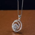 thumbnail image 5 of K-KED Fashion Cubic Zirconia 925 Silver Plated Necklace Pendant Women Anniversary Gift, 5 of 5