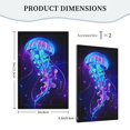 thumbnail image 2 of Glowing Neon Jellyfish Light Switch Cover Decorator No Device Blank Wall Plate 1-Gang Receptacle Outlet Decor, 2 of 7